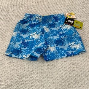 Mick Mack turtle swim trunks NWT